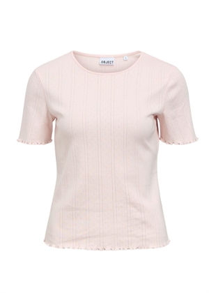 Peria ss o-neck tee pale Lilac Object 